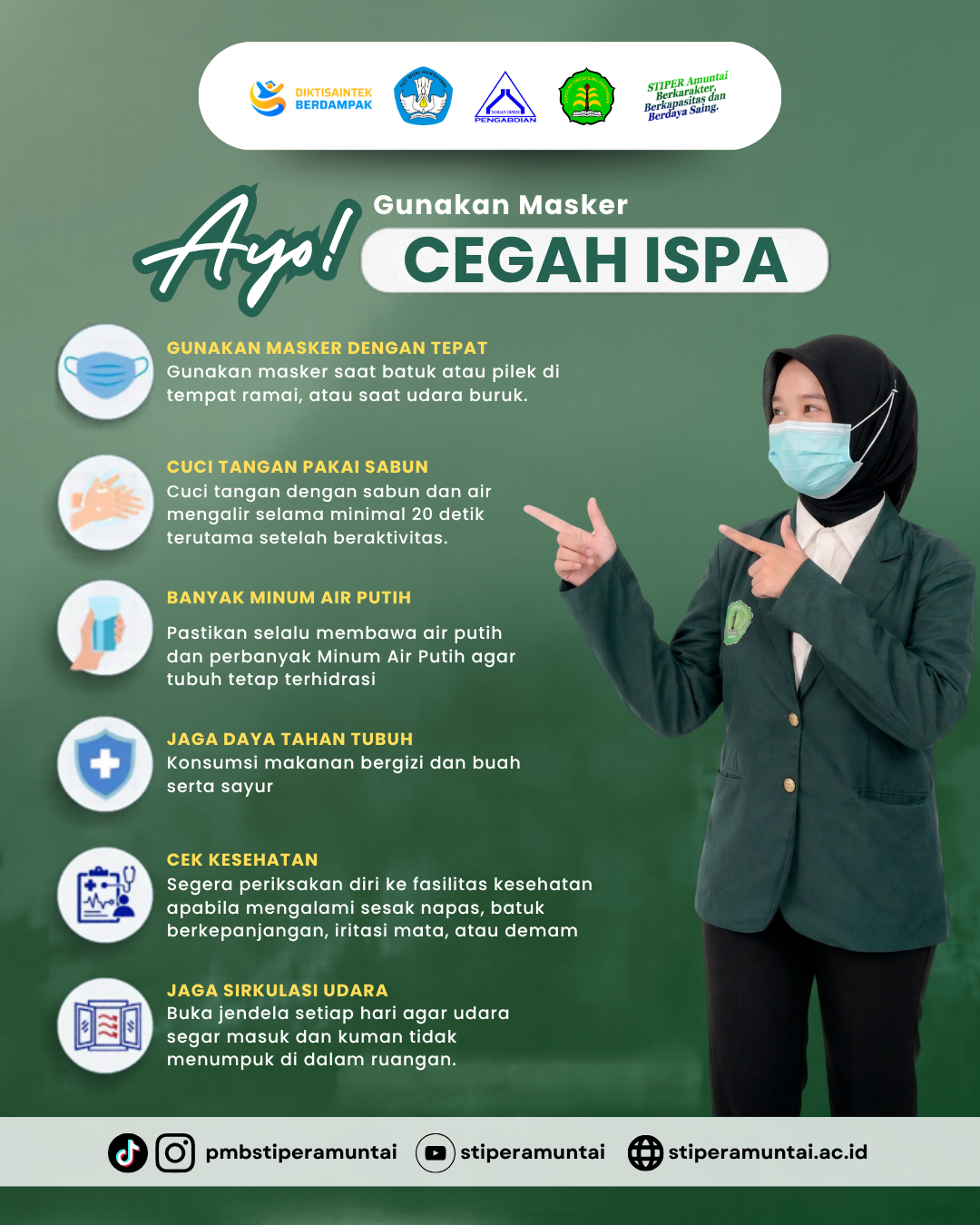 Ayo Gunakan Masker Cegah ISPA